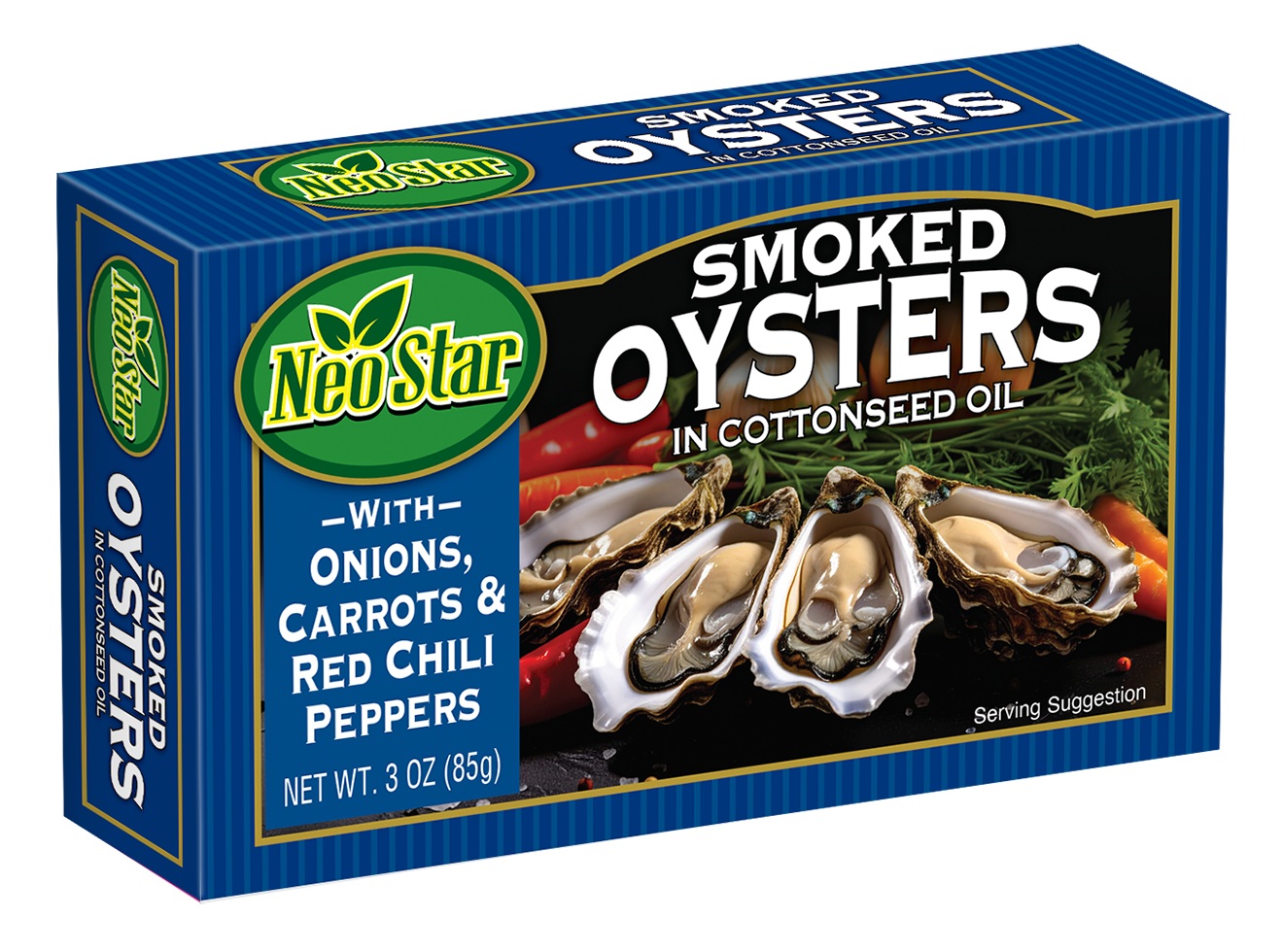 3oz Oysters, Smoked, Vegetable Oil